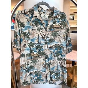 Vintage Island Shores Hawaiian Shirt